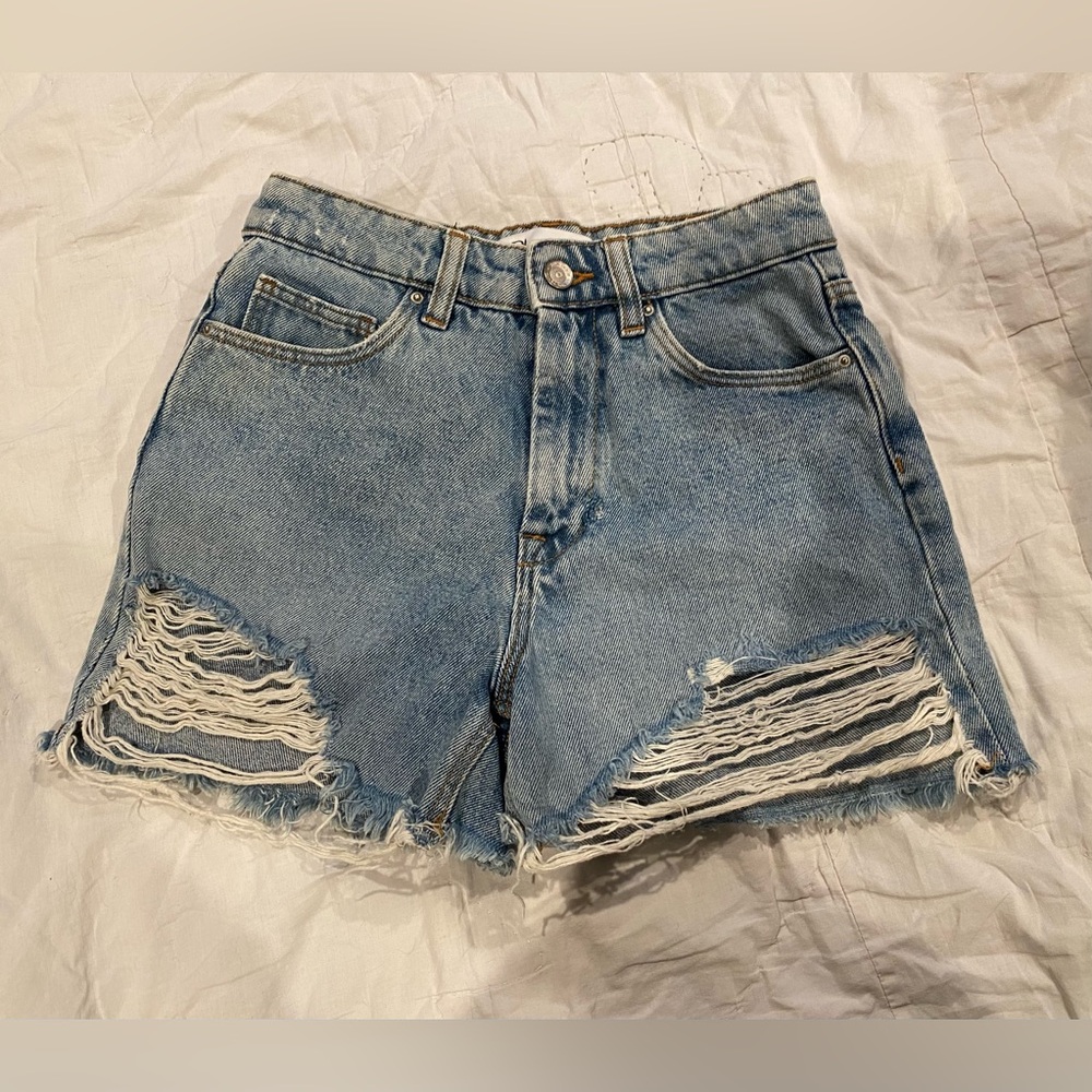 zara high waisted shorts